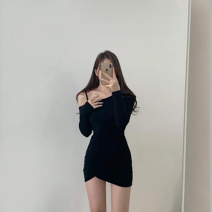(여리여리!,언발트임) 코코 언발 어깨트임 오프숄더 슬림 크롭 티셔츠 5color (S/S) 상세 이미지 25