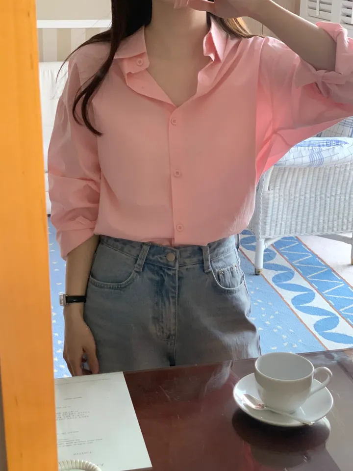 [주문폭주/당일출고] 루즈핏 파스텔 코튼 셔츠 남방 5col 봄셔츠 여름셔츠 가을셔츠 상세 이미지 22