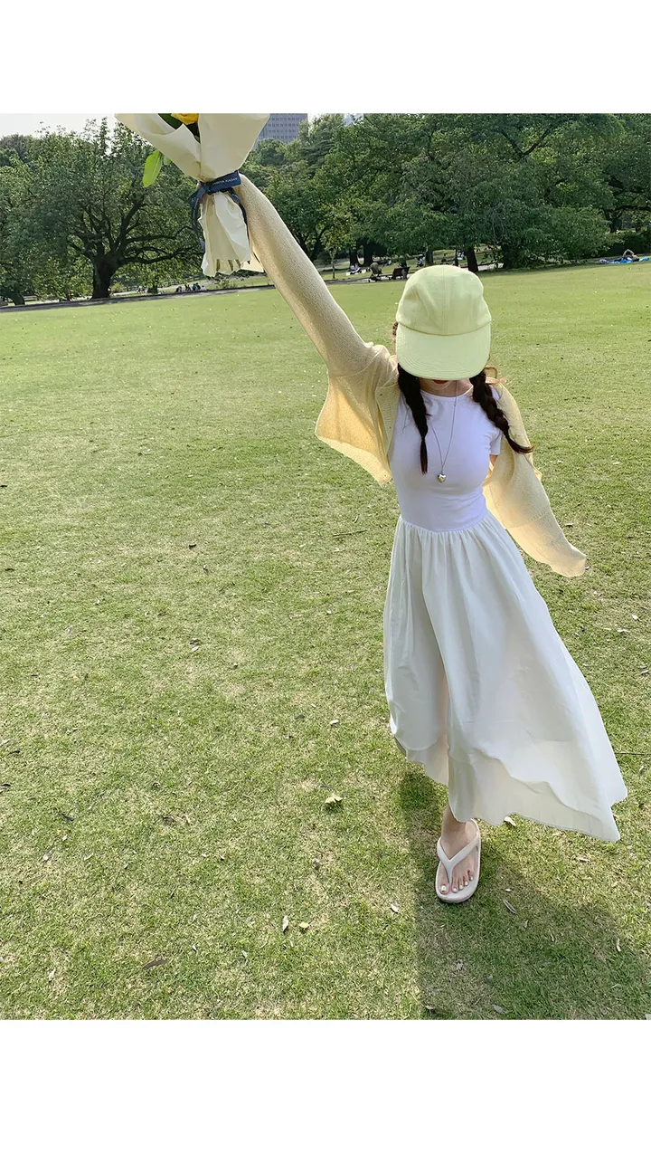 [살안타💖] 팝핑 솜사탕 니트 가디건크롭 시스루 레이어드 볼레로 커버업 부클 가디건 가을 간절기 아우터 살안타템 상세 이미지 33
