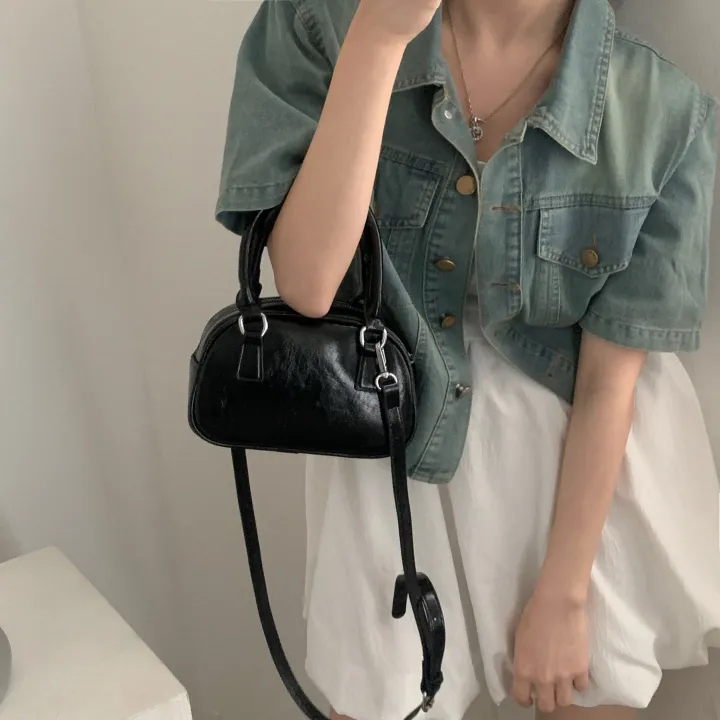 [데일리/청순무드(＊’͜’ )] 봄웨더 반팔 데님 크롭 청자켓 - 3color 상세 이미지 9