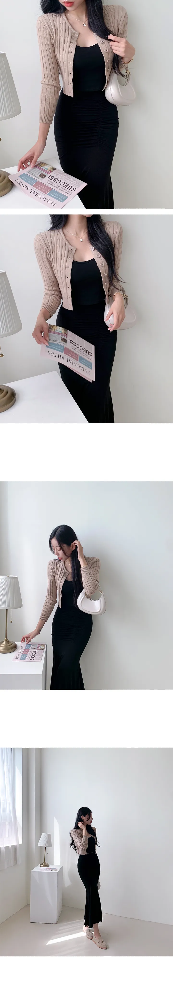 (재주문율 1000%, 리뷰극찬) 하밀 꽈배기 니트가디건 14color 상세 이미지 26