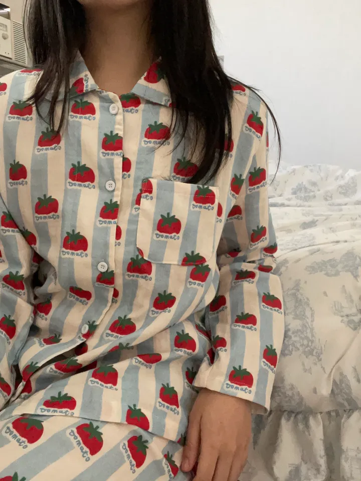 푸르른 토마토 잠옷 세트 홈웨어 파자마파티 생일선물 상세 이미지 20