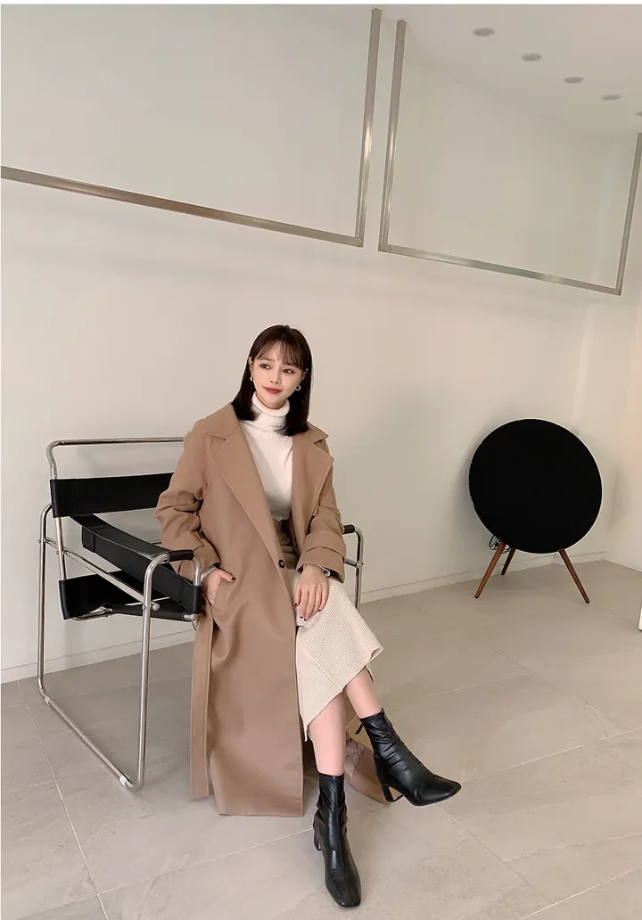 [44-120] [3만장 돌파♥] 깔끔한매력 벨트 롱 코트 (누빔안감) 상세 이미지 94