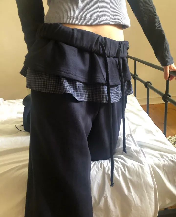 [유사품주의/최저가] layered frill banding pants 상세 이미지 5