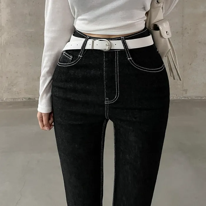 *4color*[코디필수/굿퀄리티] 심플 라운드스퀘어 레더 벨트 가죽벨트 레더벨트 무광벨트 상세 이미지 12