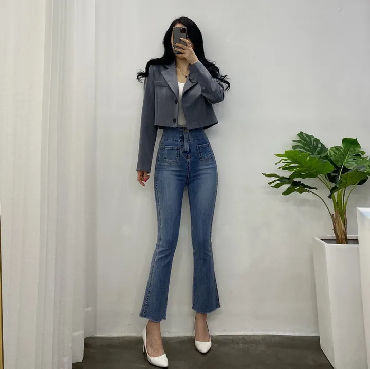 🚀당일발송🚀 [하객룩/세트할인] 봄 가을 프롬 크롭 자켓 와이드 팬츠 슈트 세트 상세 이미지 31