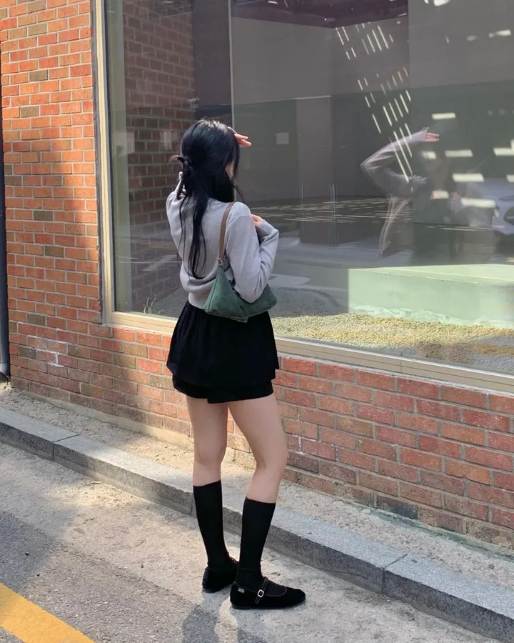 팔뚝살부각X /팬던트 가디건 봄가디건 세미크롭 크롭 니트 가디건 상세 이미지 67