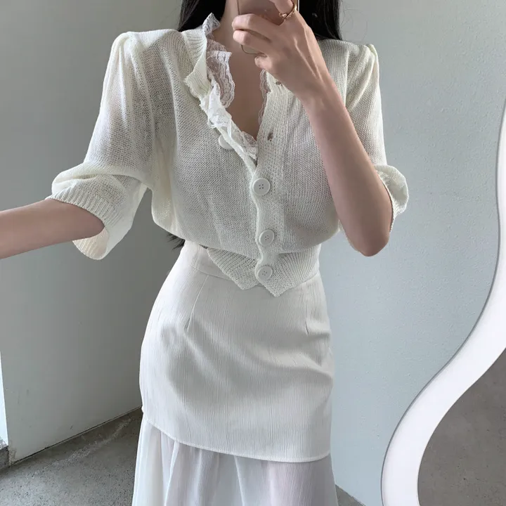 마리 레이스 퍼프 가디건 상세 이미지 23