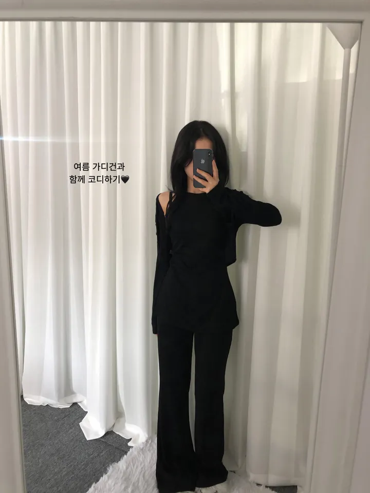 [휴가❤︎데일리룩/여리여리핏]트임 홀터넥 set 상세 이미지 23