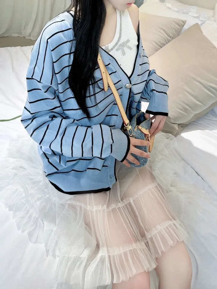 제니  스프라이프 루즈핏 가디건 상세 이미지 12