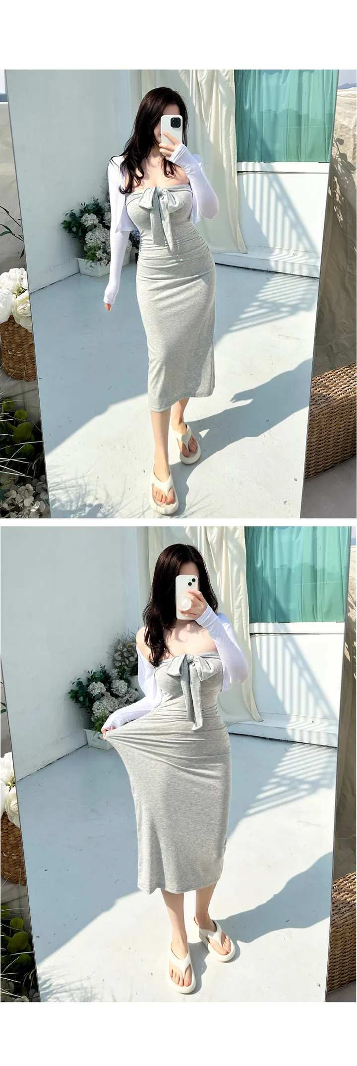 [당일발송] 여리 기본템 데일리 크롭 가디건 [데일리 무지 기본 크롭 가디건 국내제작 데일리룩 데이트룩 꾸안꾸룩 여름휴가룩 휴양지룩 바캉스룩 하객룩 오피스룩 캐주얼룩][빠른출고] 상세 이미지 6