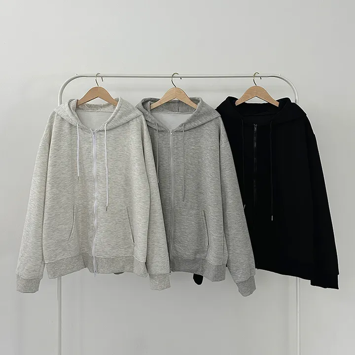 [UNISEX🖤/2사이즈선택(추가금x) 교복템,퀄보장🖤 투웨이집업 오버핏 기본 데일리 후드집업 남녀공용 커플템] 올데이투웨이후드집업 상세 이미지 48
