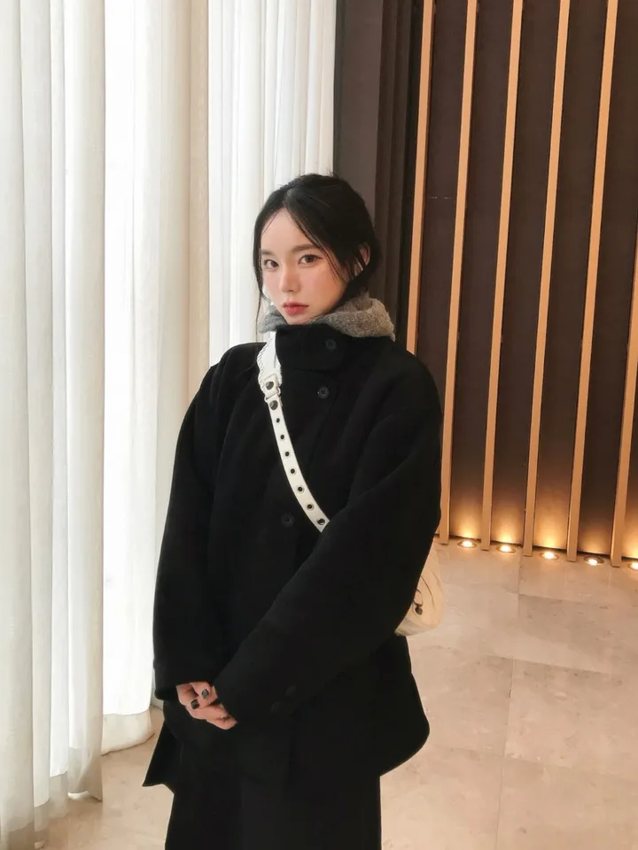 [하객룩💖] 스웨이드 무스탕 하프코트 (2c) 상세 이미지 5