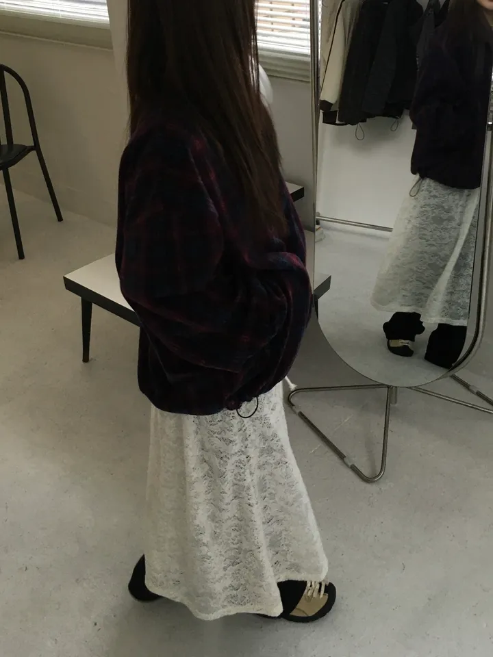 (2 color) 도쿄 체크 후리스집업 상세 이미지 38