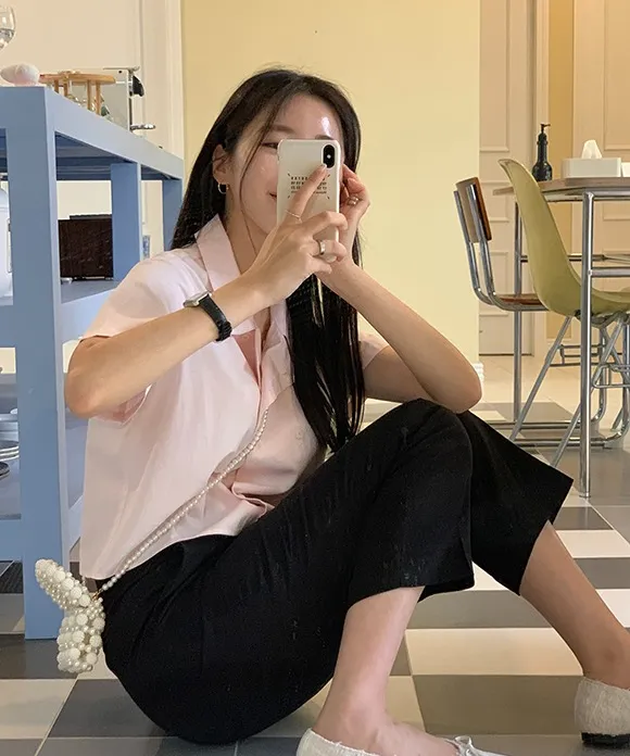 이뉴 트위드 플랫 슈즈 ; 2 color