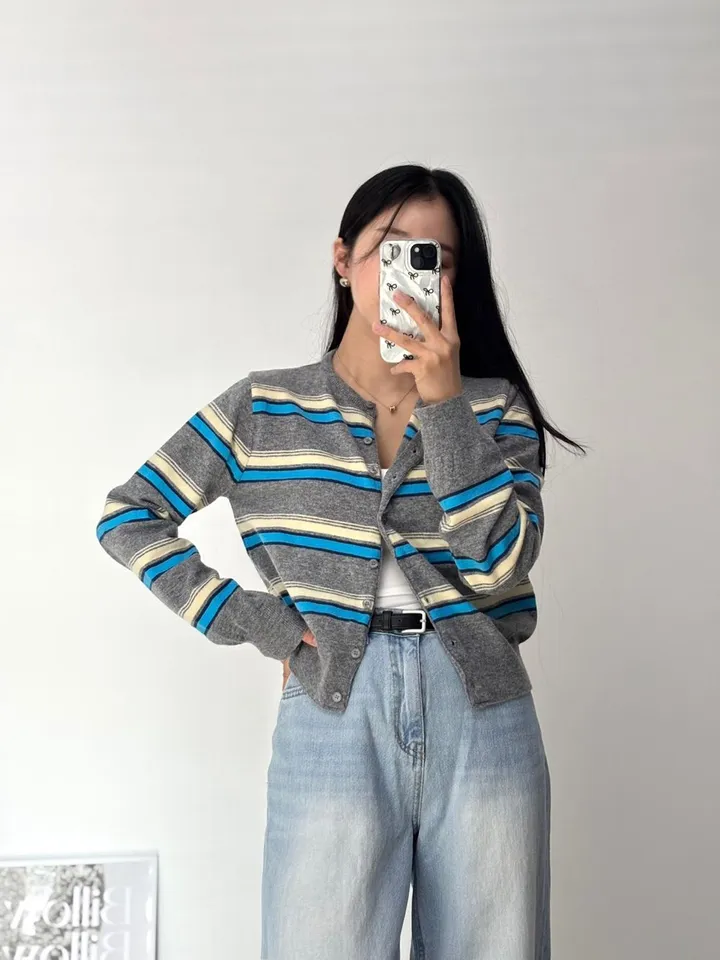 [최저가세일💛/2color] 플랜 단가라 가디건 상세 이미지 7