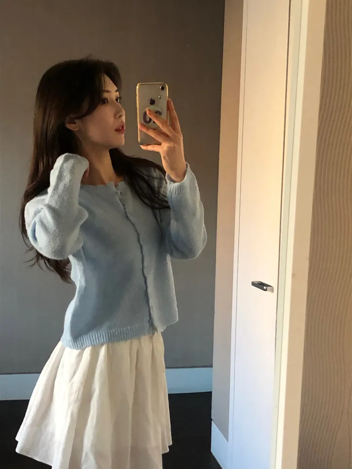 [봄신상/여리핏] 모헤어 러블리 프릴 파스텔 울 가디건 -4colo 상세 이미지 37