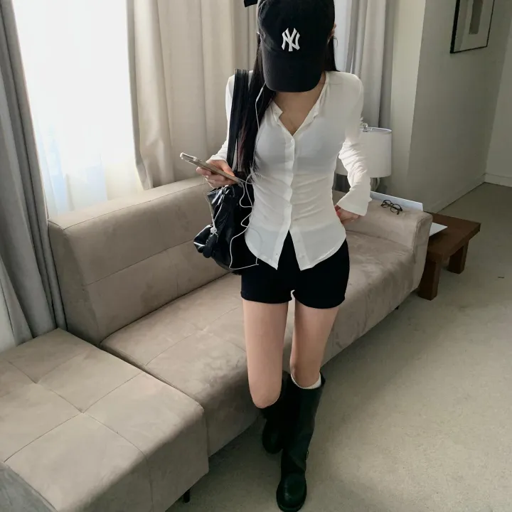 [몸매보정✨] 슬림 메이드 셔츠 봄 여름 데일리 가디건 상세 이미지 18