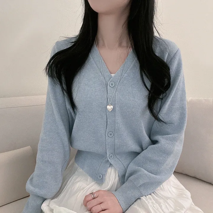 봄필수템 [브이넥/라운드넥] 소장각 라운드 브이넥 기본핏 긴팔 가디건 상세 이미지 50