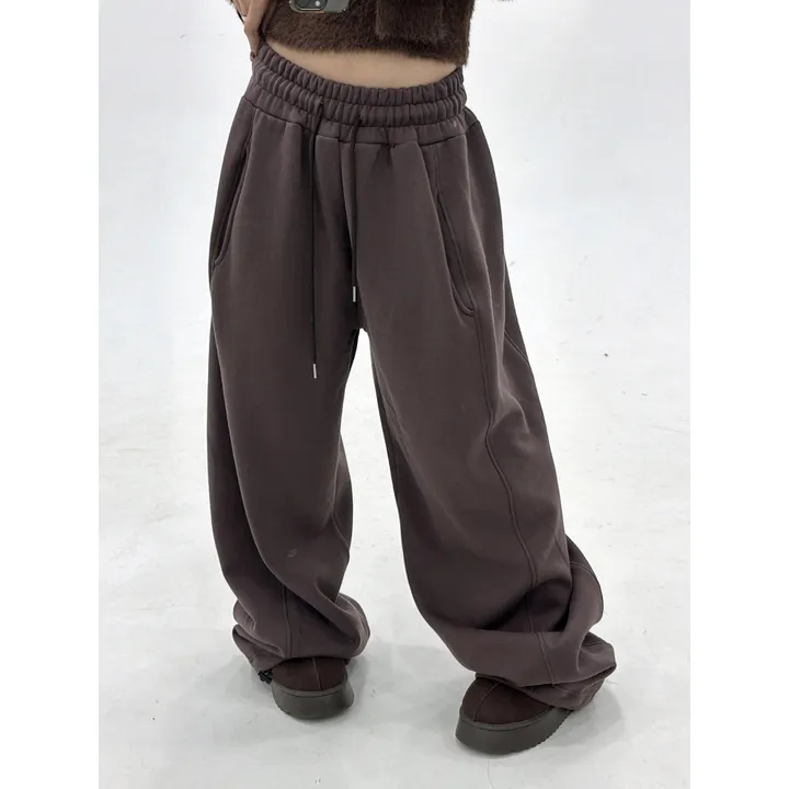 ❤️‍🔥누적판매8,000 돌파 기념❤️‍🔥[UNISEX/기모 ver.🤧/소장추천!]럽 올 컬러 와이드 스트링 트레이닝 팬츠(5color) 상세 이미지 25