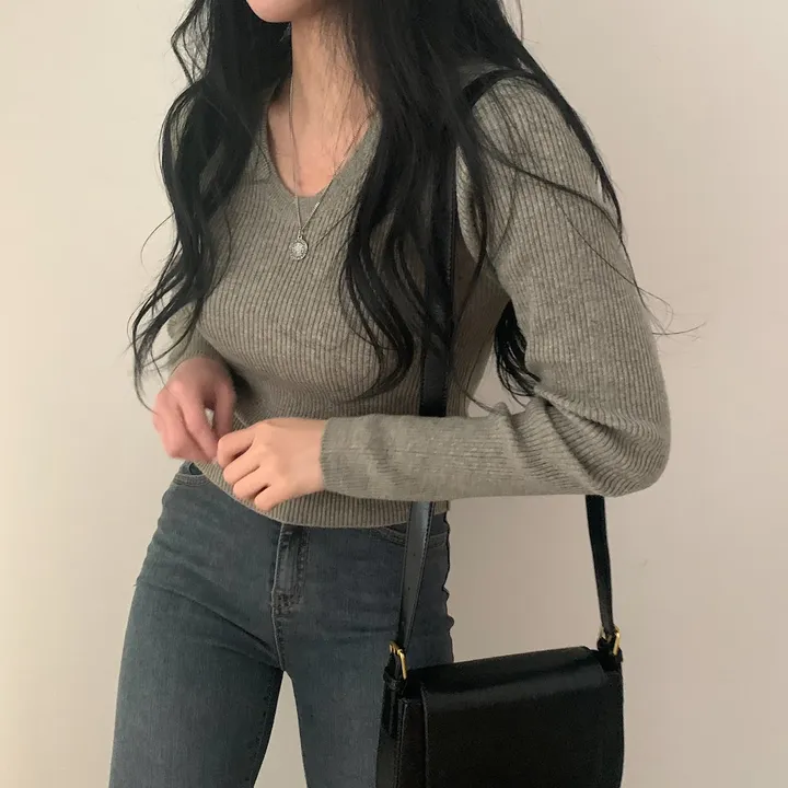 [기본 이너템] 날씬해보이는, 라운드 골지니트 ;5col 상세 이미지 23