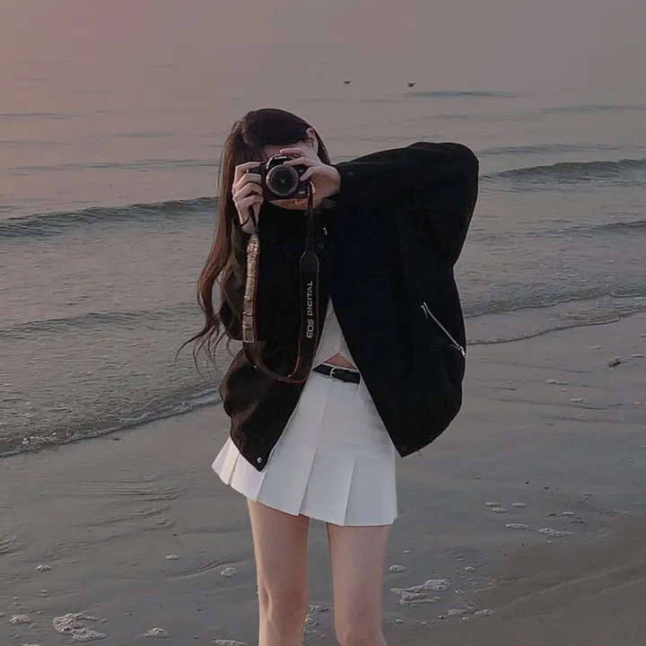 [오버핏!🖤/주문폭주✨]모던 바이커 스웨이드 아방 블루종 오버핏 자켓 상세 이미지 16