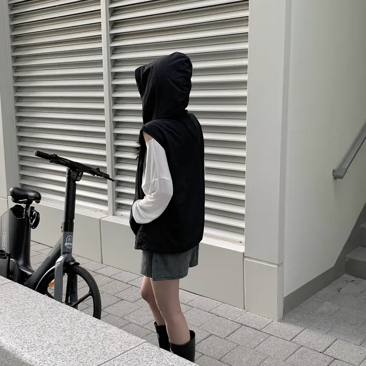 레코드 후드 나일론 조끼 : record hoodie Anorak vest - 4 color 상세 이미지 63
