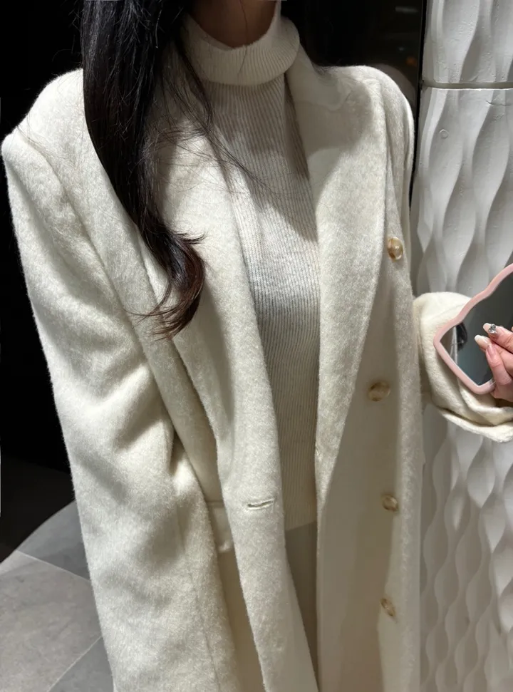 [high-quality] handmade 울 프리미엄 고퀄 핸드메이드 롱 코트 (3color) 상세 이미지 10
