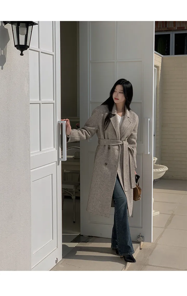 [자체제작/1만장돌파!/S-L] 브랜던 프리미엄 더블 울 핸드메이드 롱 코트 상세 이미지 52