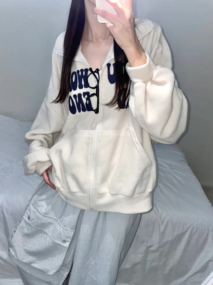 [unisex] 워킹 오버핏 뽀글이 후리스 집업 (2color) 상세 이미지 2