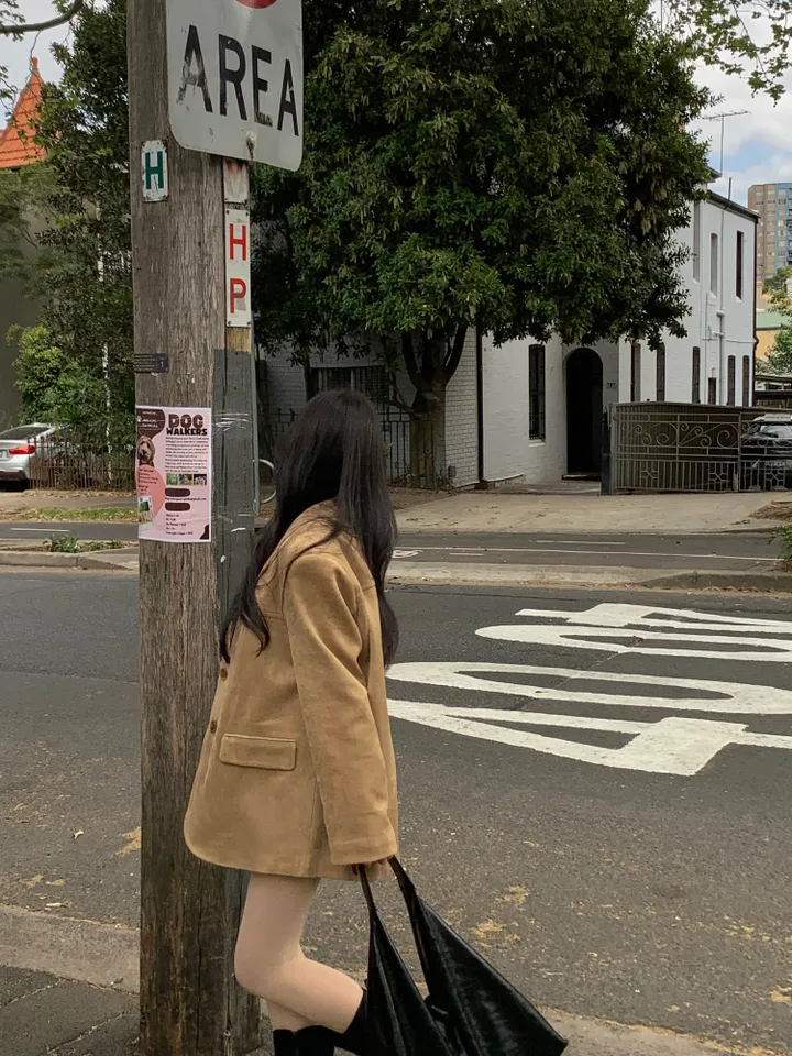*찐고퀄[핏보장] 왕보들 스웨이드 루즈 카라 버튼 클래식 전체 안감 자켓-2col 상세 이미지 30