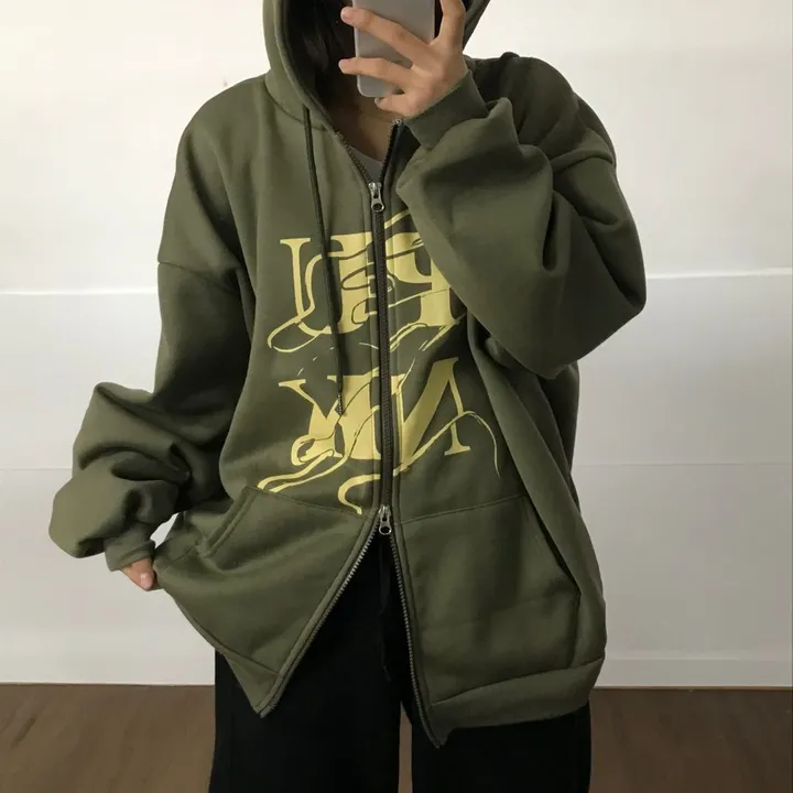 (기모선택/국내)Punk Two way Hooded zip-up - 3color 상세 이미지 21