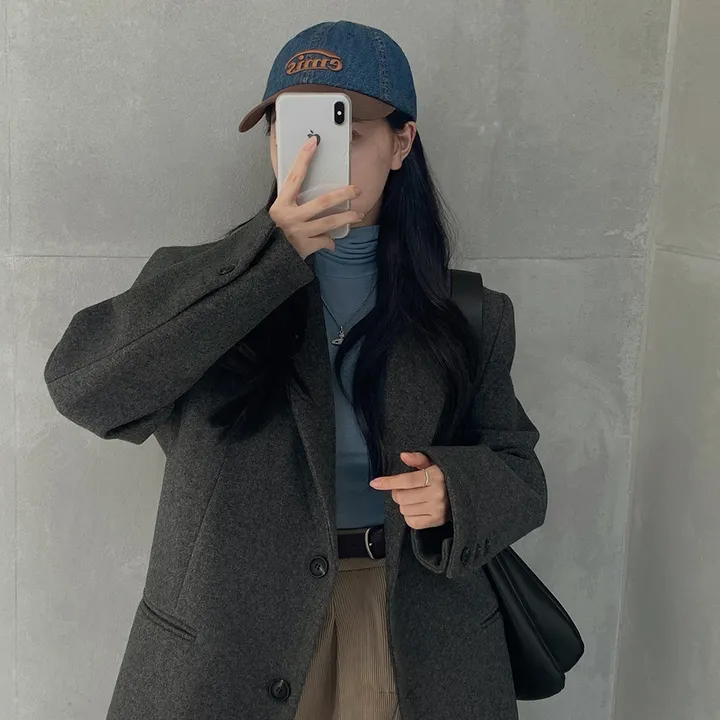 [wool100%/브랜드공정]  윈터 싱글 투버튼 카라 리얼 울 자켓 블레이저 - jk 상세 이미지 19