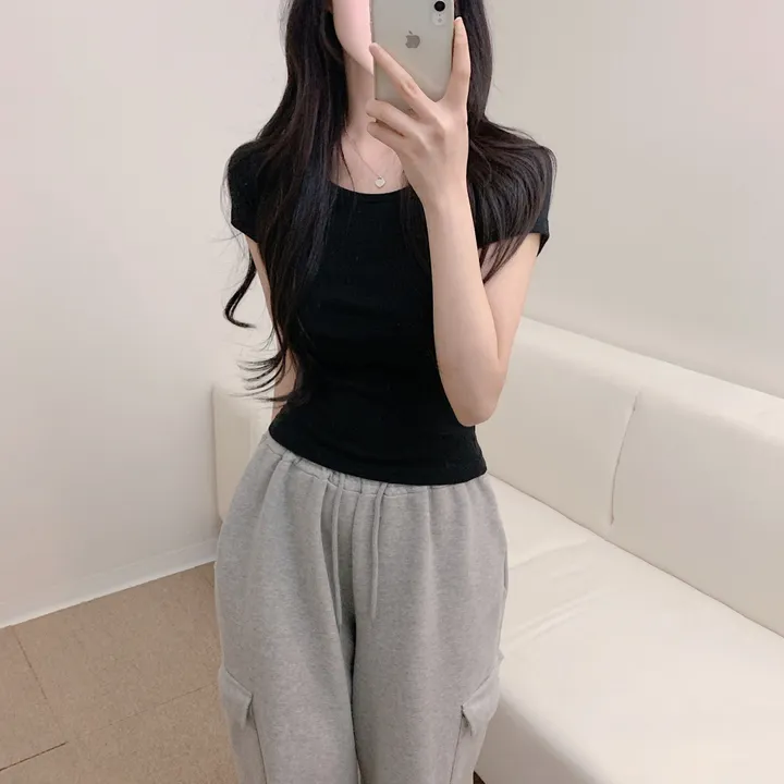 [-3kg/핏끝판왕!] 슬림핏 기본 무지 여리 반팔 티셔츠 (13color) 상세 이미지 21