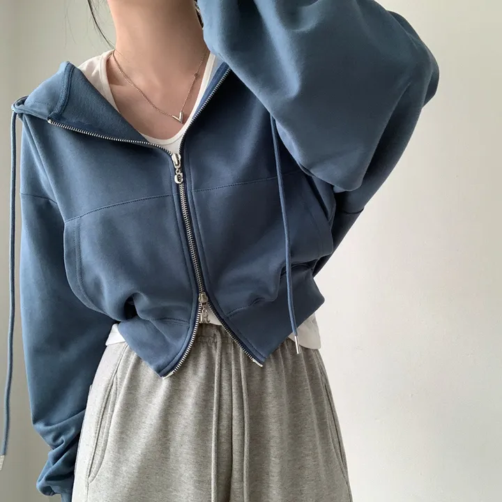 [💖후기극찬/봄,가을교복💖]  자체제작 #크치Made 꿈에 나온 핏, 사계절 입는 크롭 투웨이 후드집업 - zipup : 봄,봄아우터,봄자켓,가을,가을아우터 상세 이미지 88