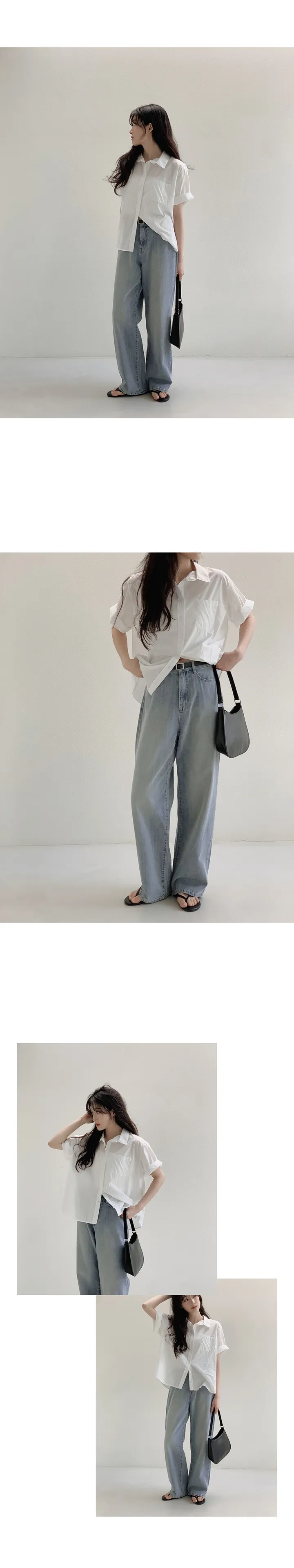 [💙후기최고!/여름1등데님] 투데이 썸머라이트 데님팬츠 (+기본/롱ver) - 4 size (SLOWMADE/자체제작/한여름/빈티지/와이드데님/유연함/연청/중청/진청) 상세 이미지 48