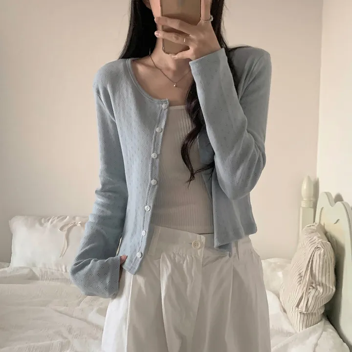 로로 펀칭 가디건 (8color) 상세 이미지 74