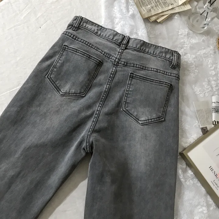 당출🚀[롱다리핏🖤숏/롱] 하이웨스트 슬림 롱 부츠컷 흑청 컷팅진 상세 이미지 25