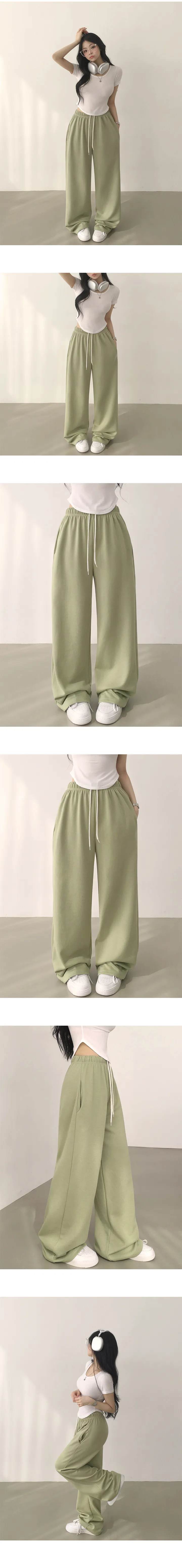 [휘뚜루~/편해요] 일상속에서 계속 찾게되는, 데일리 밴딩 일자 와이드 트레이닝팬츠 (9color) 상세 이미지 6
