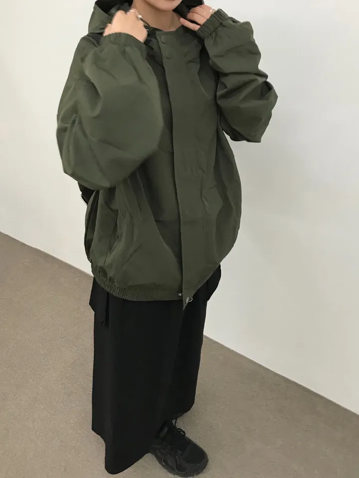 [인기🩶/간절기 아우터] 몬코 나일론 투웨이 바람막이 후드 윈드브레이커 자켓 (2color) 상세 이미지 13