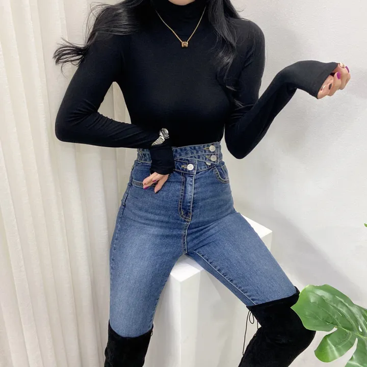 🚀당일발송🚀[6천장돌파/기모선택/묶음할인] 봄 가을 겨울 메이 부들 여리 폴라 티셔츠 이너티 상세 이미지 41