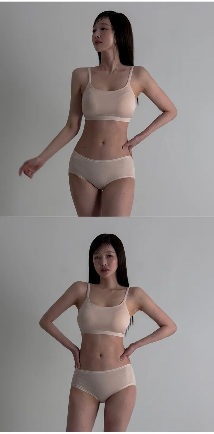 [빅사이즈 M ~ 4XL] 8colors 에어실키 만능 브라탑 내장캡 캡나시 이너탑 상세 이미지 29