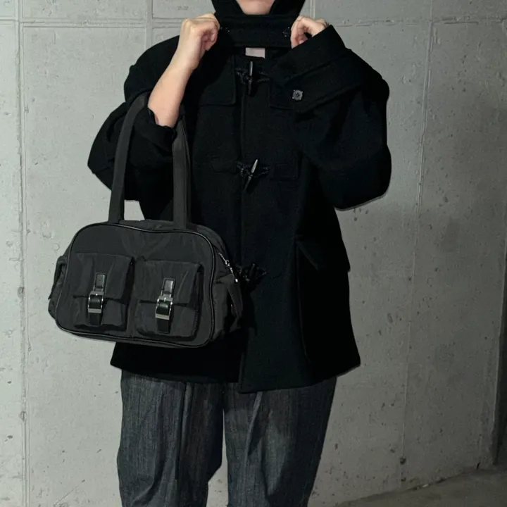 Unique pocket custom bag 나일론 포켓 데일리 숄더백 커스텀 가방 (2col,Black,Grey) 상세 이미지 10