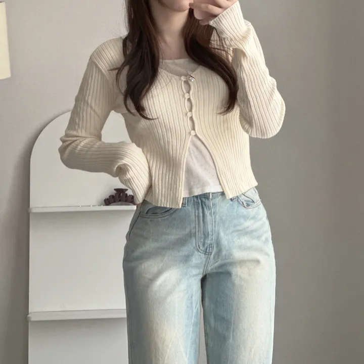 세트최저가!고퀄보장 / 제이 버튼 브이넥 골지 가디건 +니트나시 셋업SET (5COLOR) 상세 이미지 2