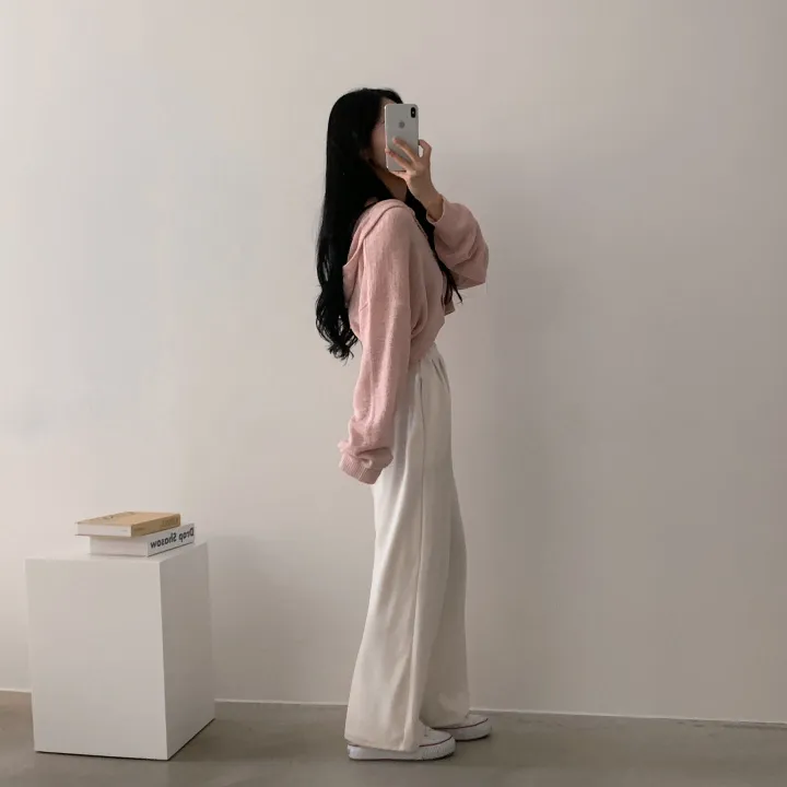 [살안타템/만족도100%] 썸데이즈 후드 크롭니트 가디건 - 4color 상세 이미지 25