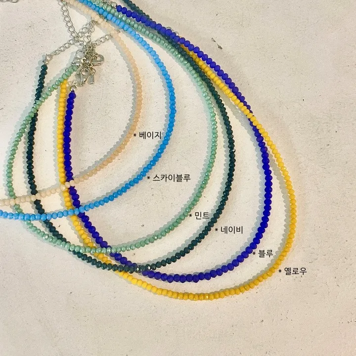 *made* 사계절 만능 레이어드 론델 비즈 목걸이 (2size 13color) 상세 이미지 46