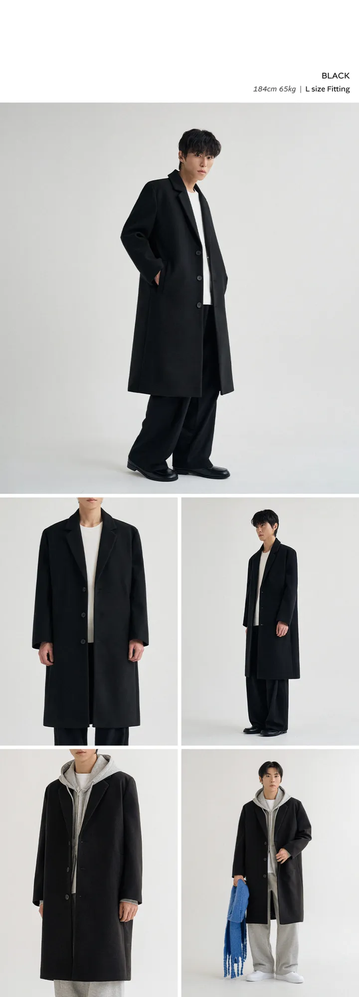 리메인세컨드 울 블렌드 오버핏 베스트 코트 컬렉션 3STYLE 상세 이미지 4