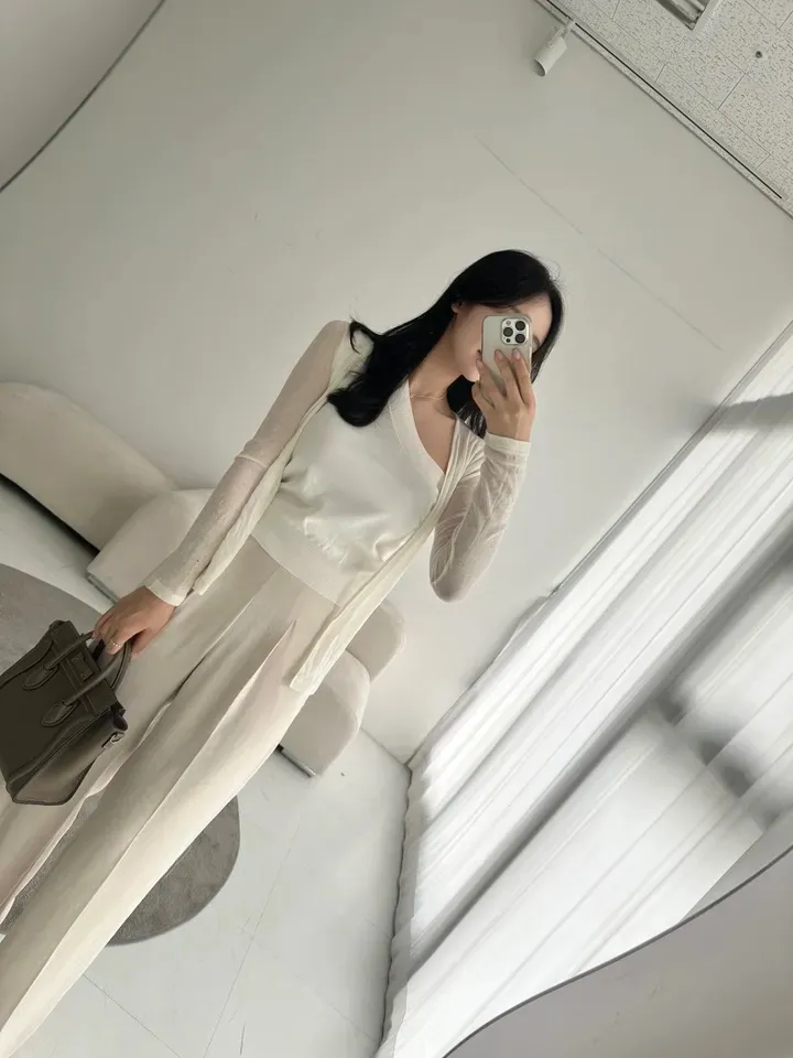 롱브 여리 시스루 가디건 상세 이미지 13