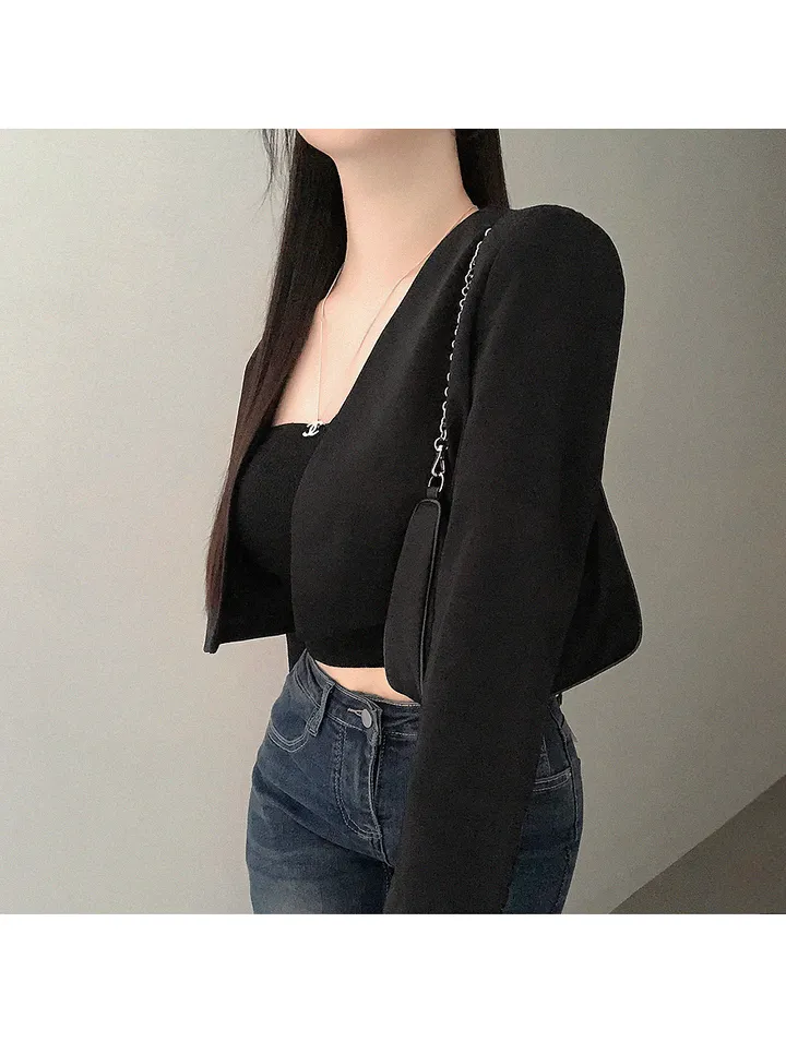 [🔥최저가🔥/완전깔끔한핏!!] 마티네 노카라 간절기 미니 크롭 자켓 봄자켓 봄아우터 봄옷 봄신상 상세 이미지 10
