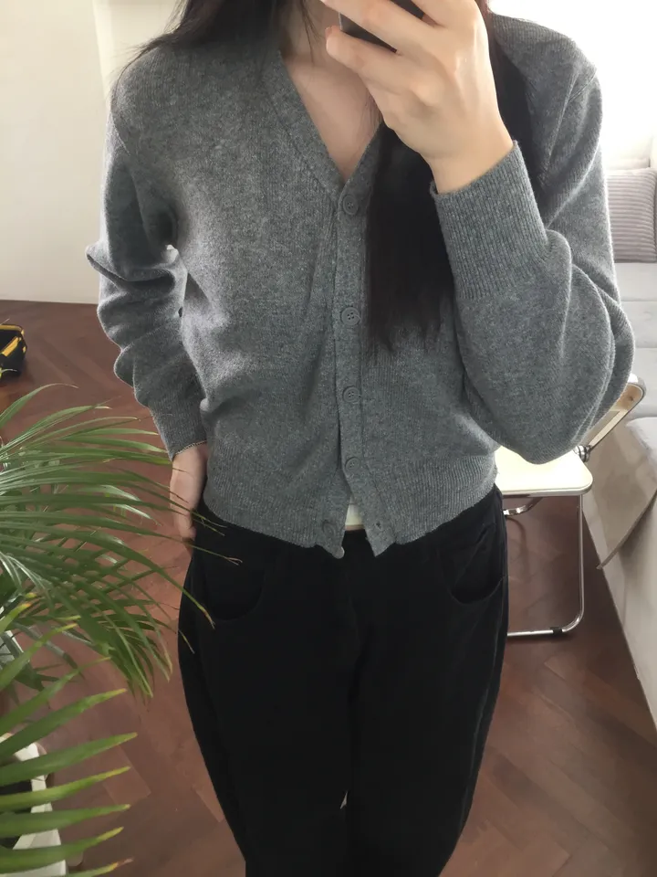 {✩봄 신상 / 넉넉 여리핏✩} 🌸팔뚝살 커버 맛집🌸 파스텔 니트 브이넥 가디건 상세 이미지 33